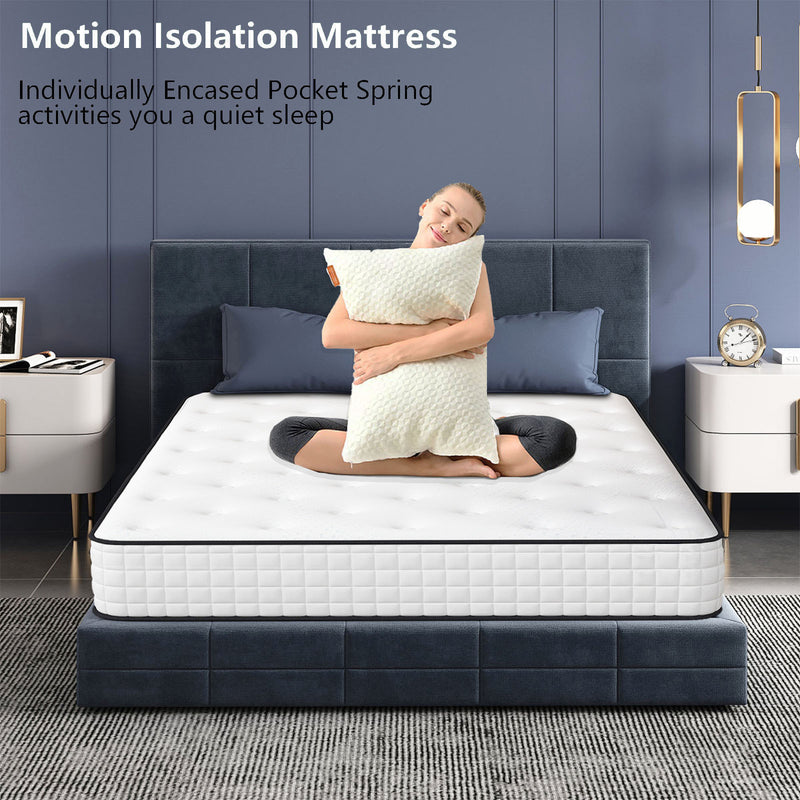 TIRAMISUBEST 12-inch Tight Top Innerspring Mattress, Queen Size