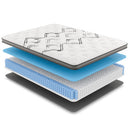 Diamond Soto cooling Copper conforming Hybrid with luxurious Euro-Top 12.5" - Medium Feel (Cal King)