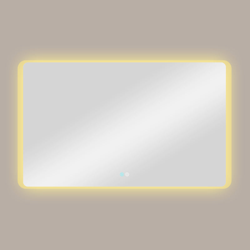 60 x 36 LED Mirror for Bathroom, LED Vanity Mirror, Adjustable 3 Color, Dimmable Vanity Mirror with Lights, Anti-Fog, Touch Control Wall Mounted Bathroom Mirror,Vertical