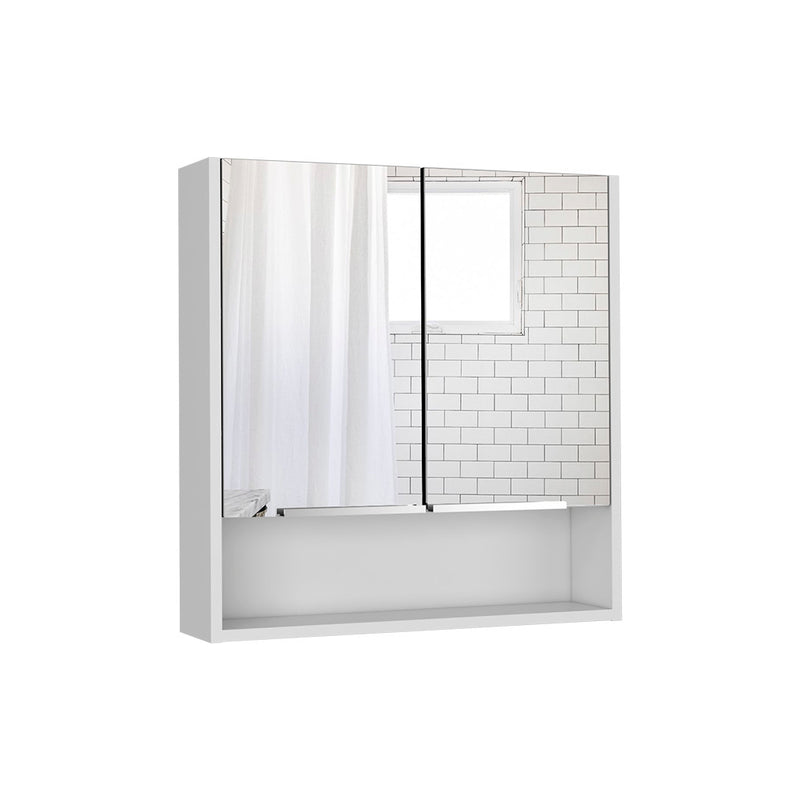 Medicine Cabinet with Mirror Lexington,Three Internal Shelves, White Finish