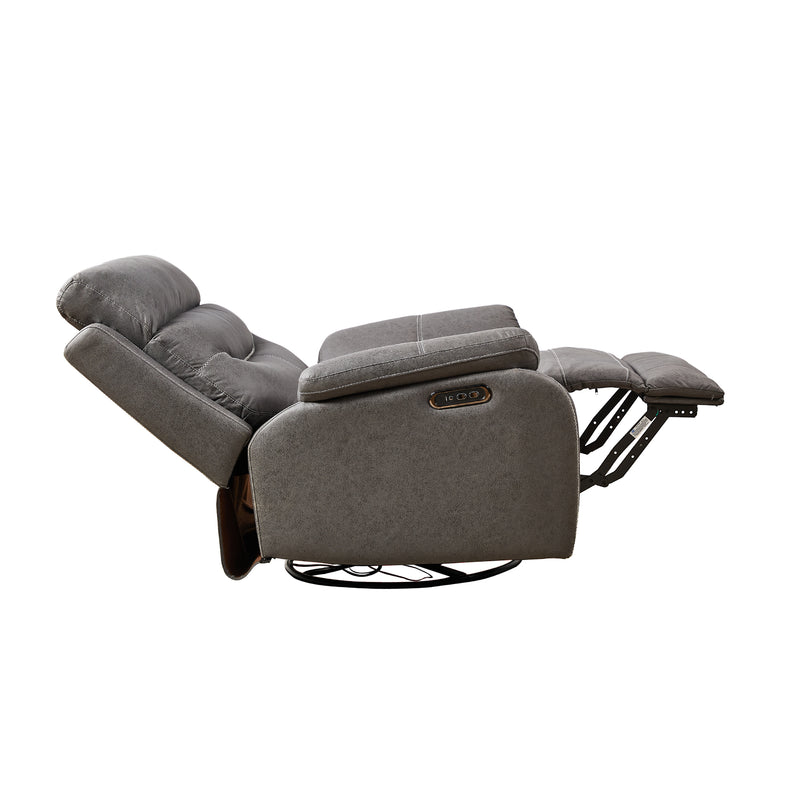 Liyasi Dual OKIN Motor Rocking and 240 Degree Swivel Single Sofa Seat recliner Chair  Infinite Position ,Head rest with power function