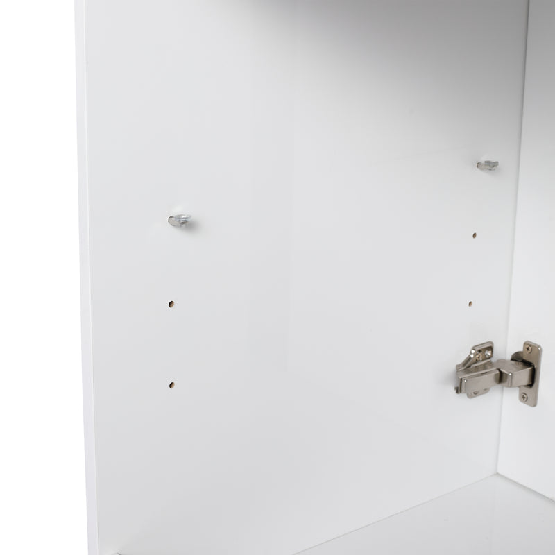 30" Freestanding Bathroom Vanity With Ceramic Sink-BVB06730WH-BL9075B
