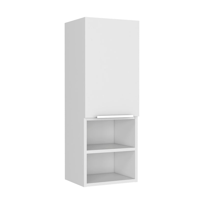 Medicine Cabinet Hazelton, Open and Interior Shelves, White Finish