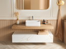 20' x 14' Solid Surface Vessel Bathroom Sink Basin in Matte White