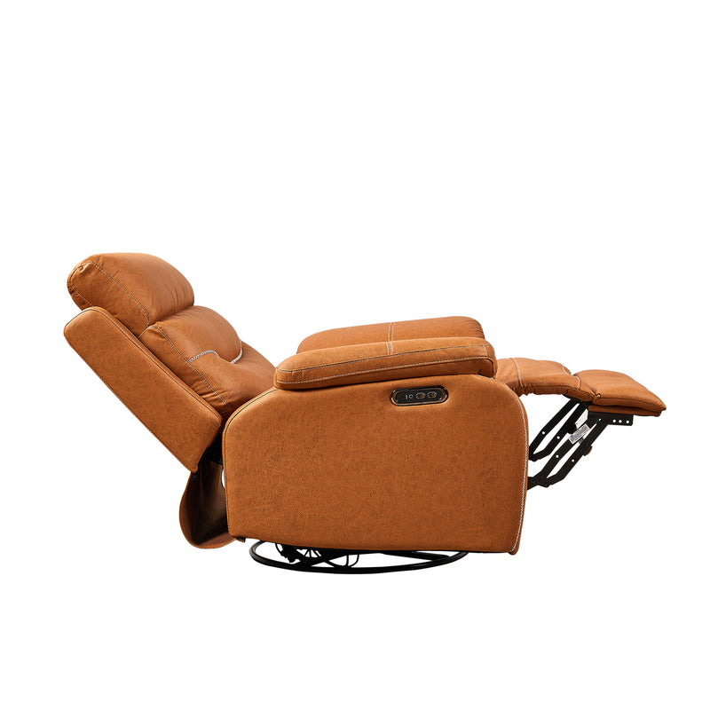 Liyasi Dual OKIN Motor Rocking and 240 Degree Swivel Single Sofa Seat recliner Chair  Infinite Position  ,Head rest with power function