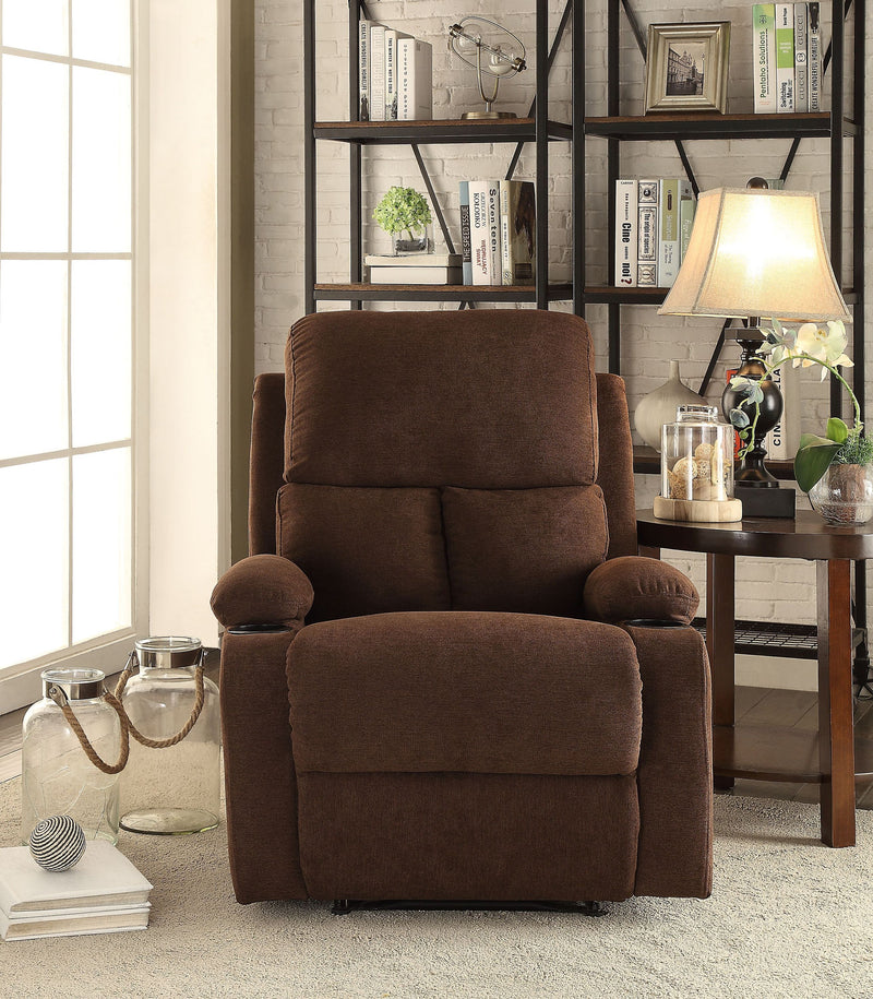 Rosia Recliner (Motion) in Chocolate Velvet