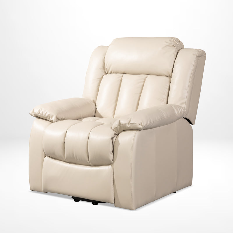 Lehboson Lift Chair Recliners, Electric Power Recliner Chair Sofa for Elderly, massage and heating(Common, Beige)