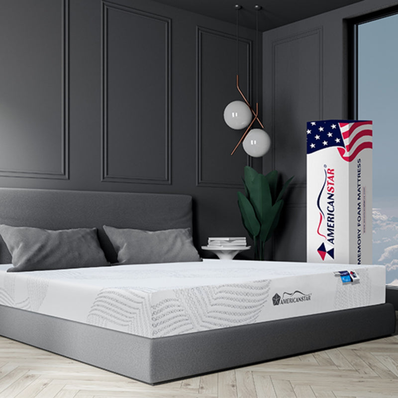 Capella 8" King Mattress, Aero Gel Memory Foam with Firm Foam Core Support, Made in USA