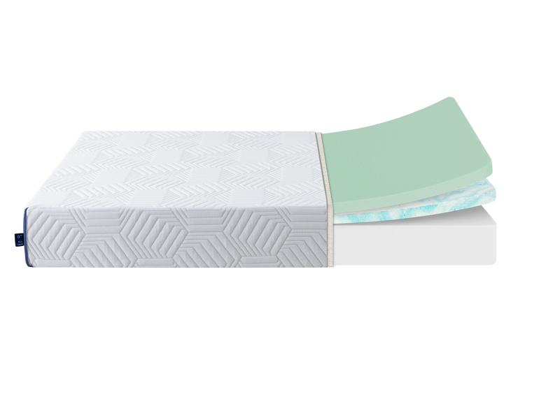 12 Inch Twin Gel Memory Foam Mattress, White, Bed in a Box, Green Tea and Cooling Gel Infused, CertiPUR-US Certified