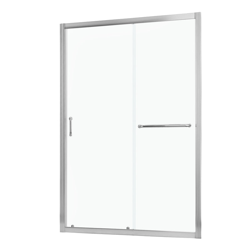 Shower Door 60" W x 72"H Single Sliding Bypass Shower Enclosure,Chrome