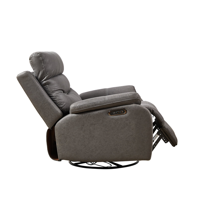 Liyasi Dual OKIN Motor Rocking and 240 Degree Swivel Single Sofa Seat recliner Chair  Infinite Position ,Head rest with power function