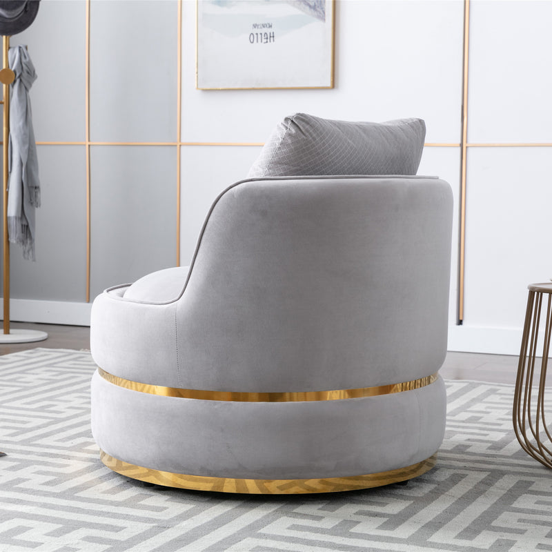Modern Akili swivel accent chair barrel chair for hotel living room / Modern leisure chair