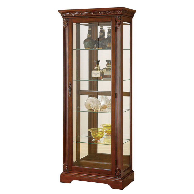 Curio Wood Cabinet in Cherry