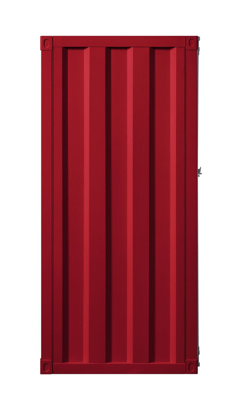 Chest (Single Door), White,Red