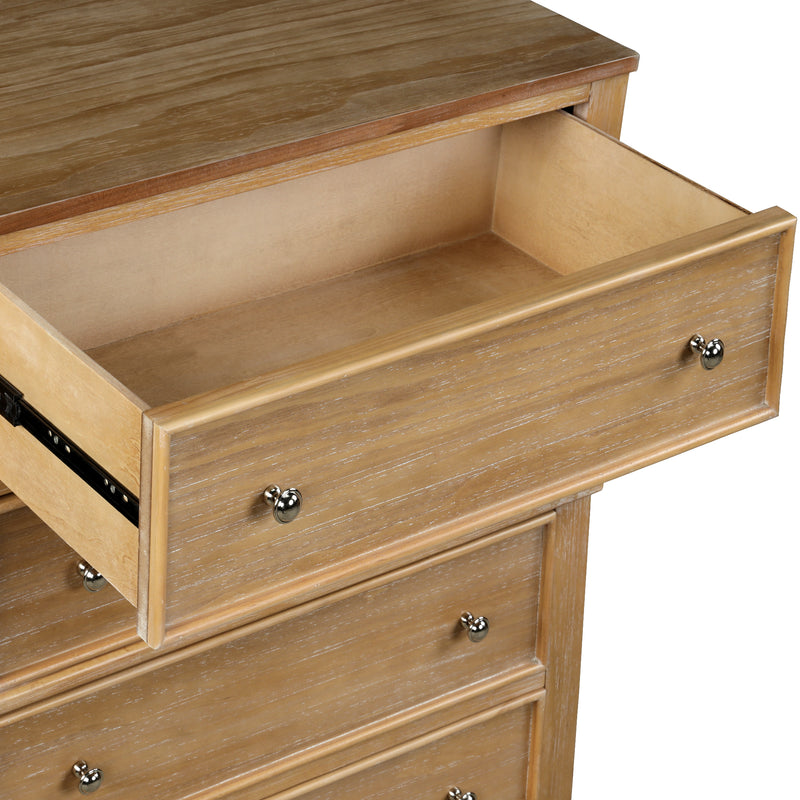 5 Drawers Chest Solid Wood Cabinet
