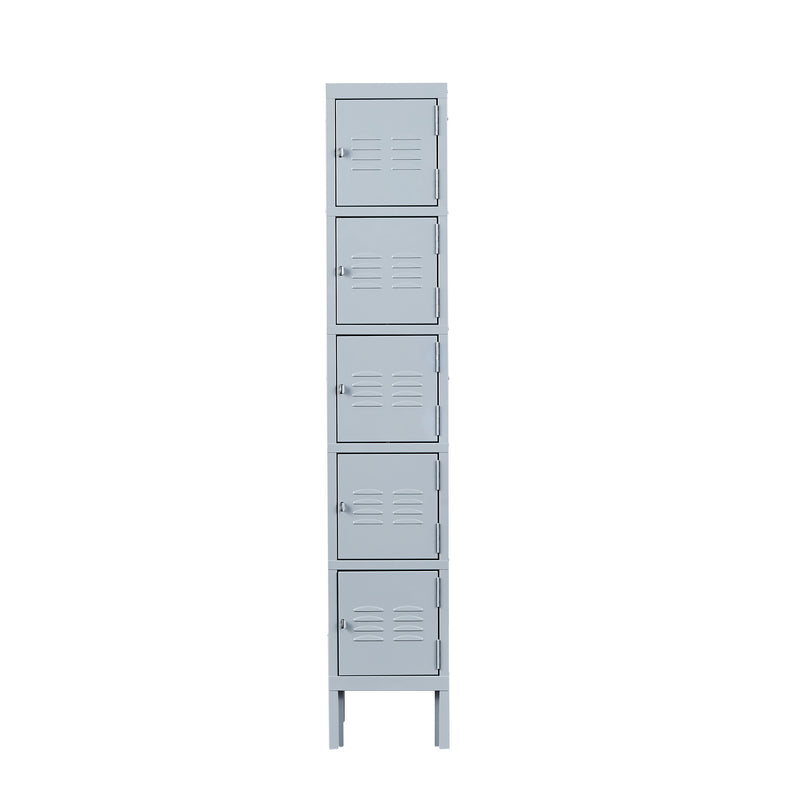 5 Tier Metal Locker Storage Cabinet