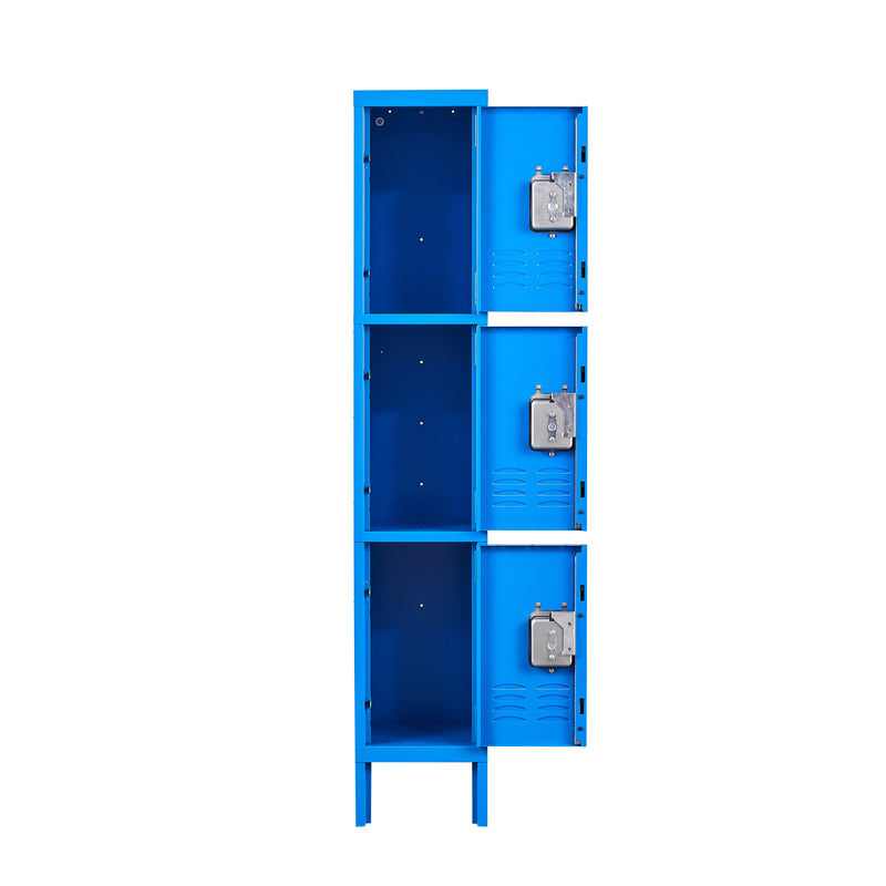 3 Tier Metal Storage Cabinet Locker