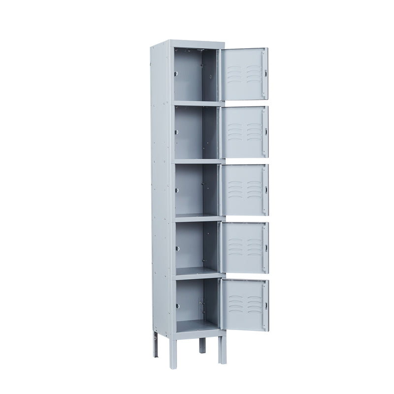 5 Tier Metal Locker Storage Cabinet