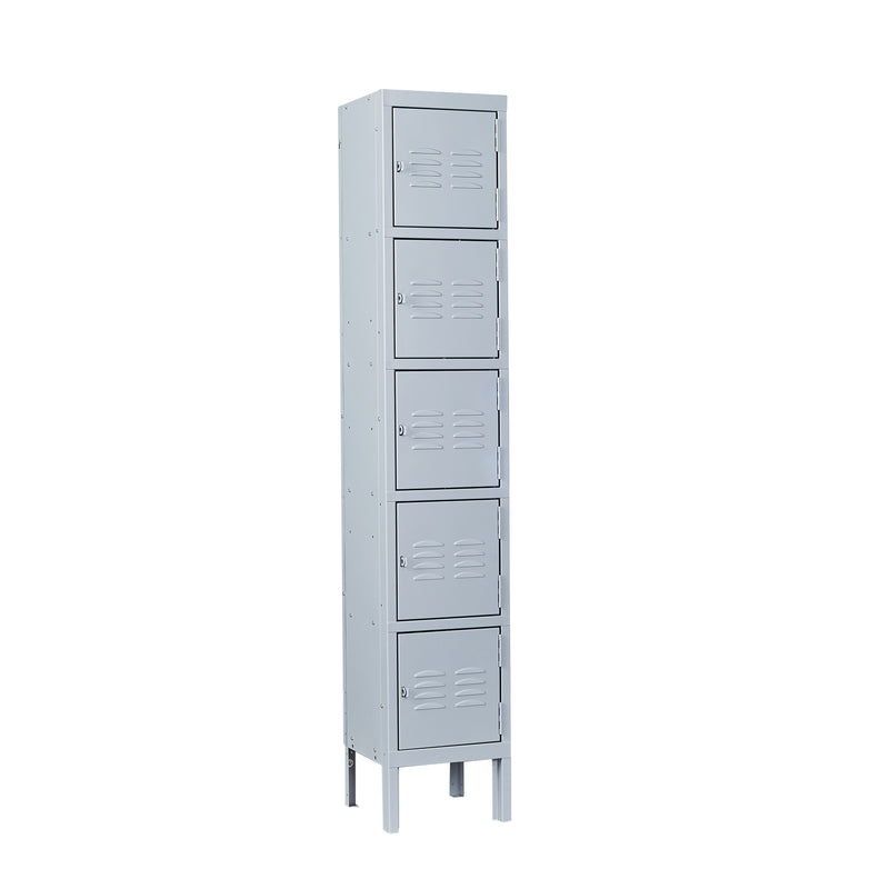 5 Tier Metal Locker Storage Cabinet