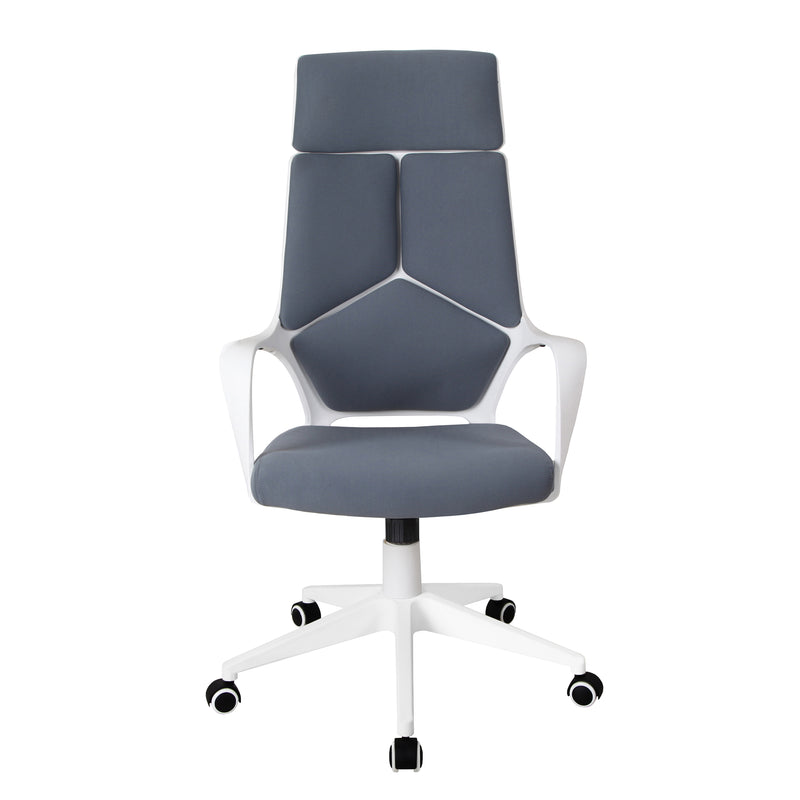 Modern Studio Office Chair, Grey/White