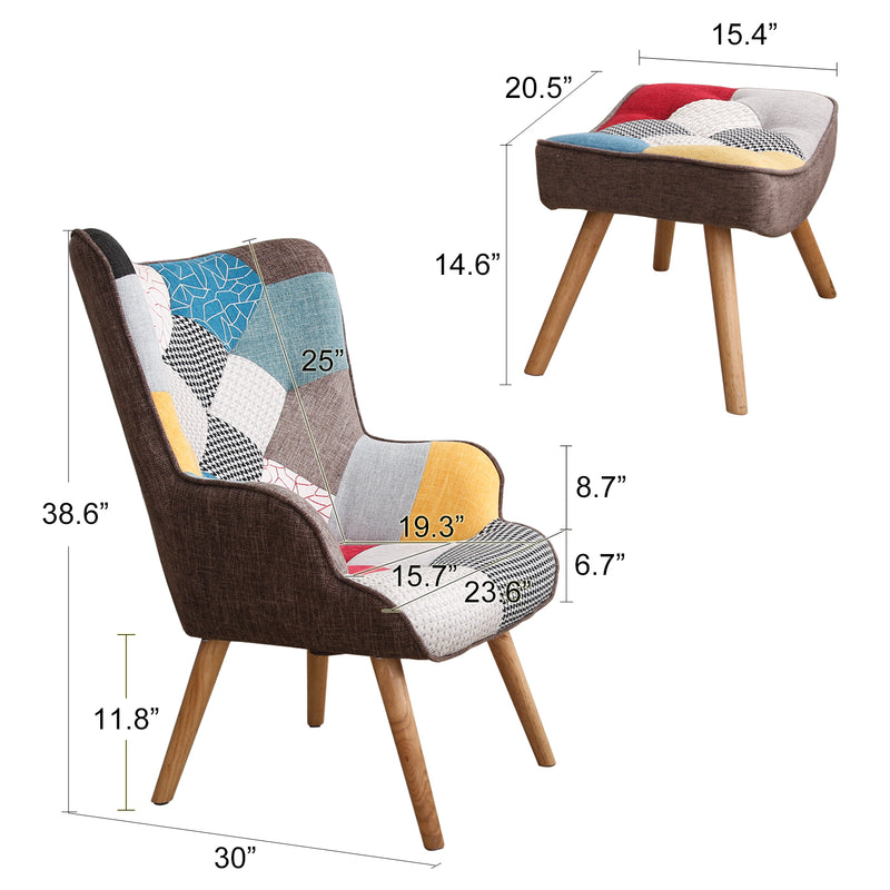 Kids patchwork online chair