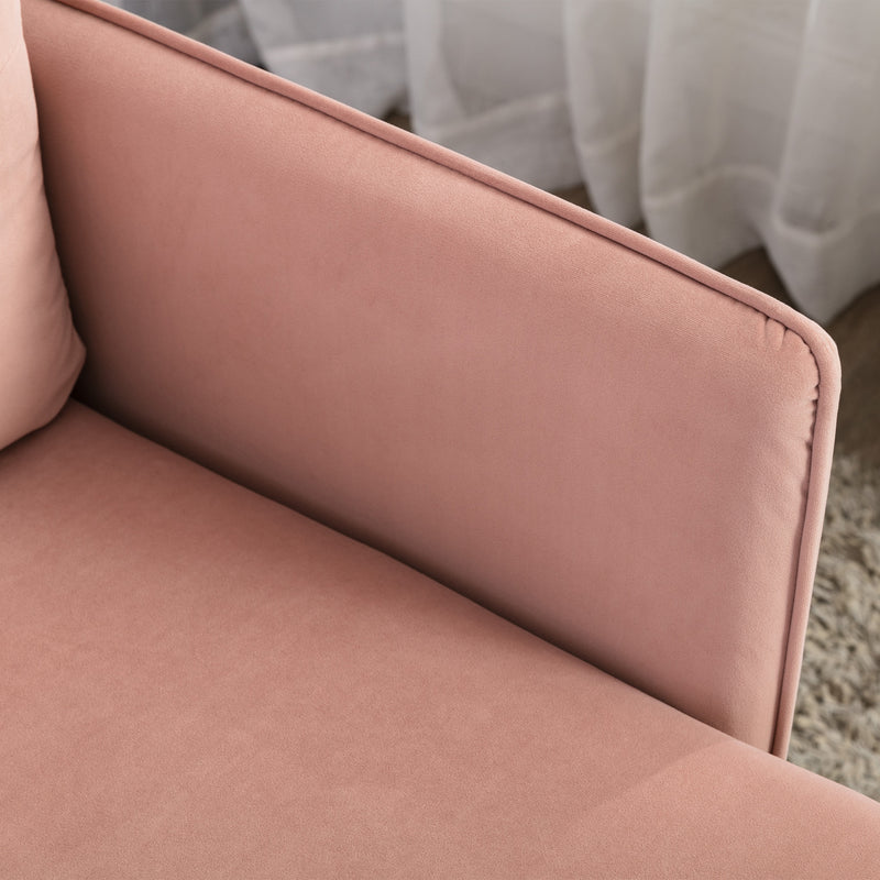 Living Room Chairs Modern Tufted Chaise Lounge Chair/Accent Chair Pink