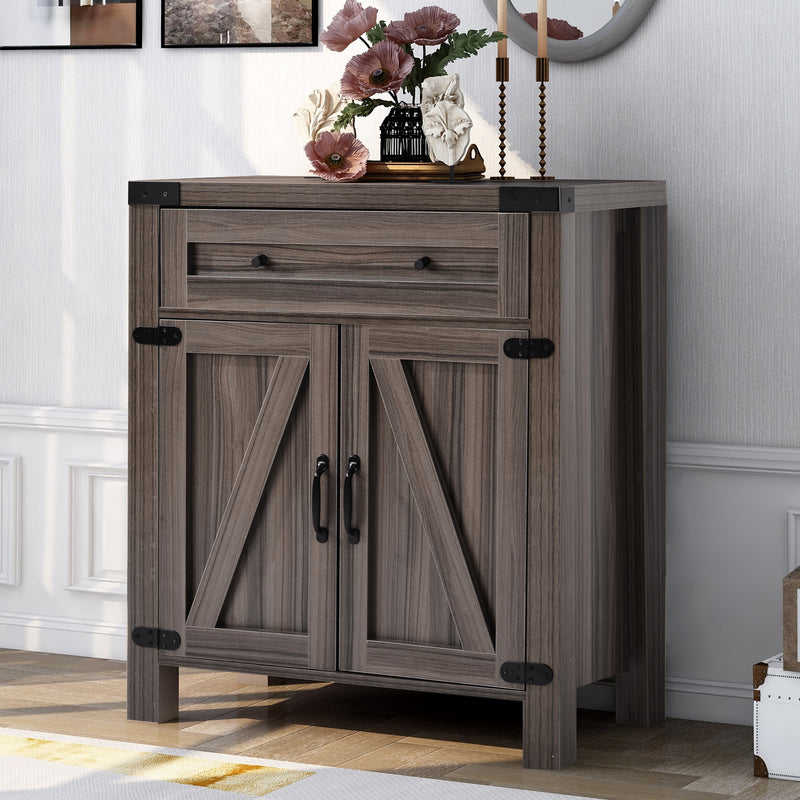 Rustic Console Table with Drawer and Storage for Entryway, Hallway, and Living Room