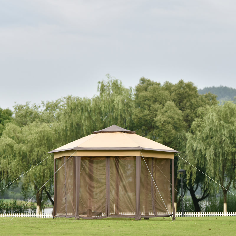 Iron hexagon Patio Gazebo