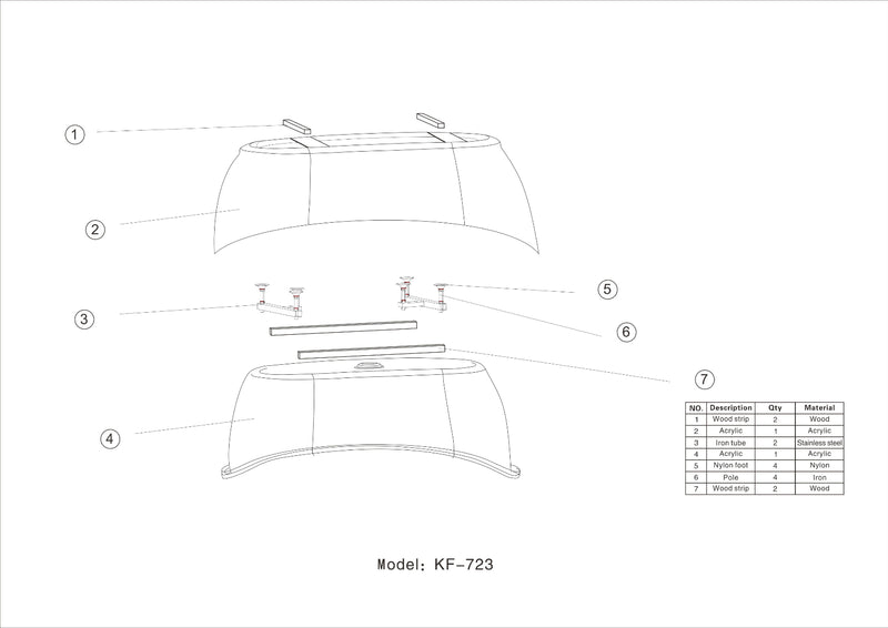 71 x 35.4 x 25.6 inch 100% Acrylic Freestanding Bathtub Contemporary Soaking Tub with Brushed Nickel Overflow and Drain