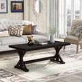 Livingroom Set Vintage Style Easy Assembly 47.25” Coffee Table Cocktail Table with Firm Structure