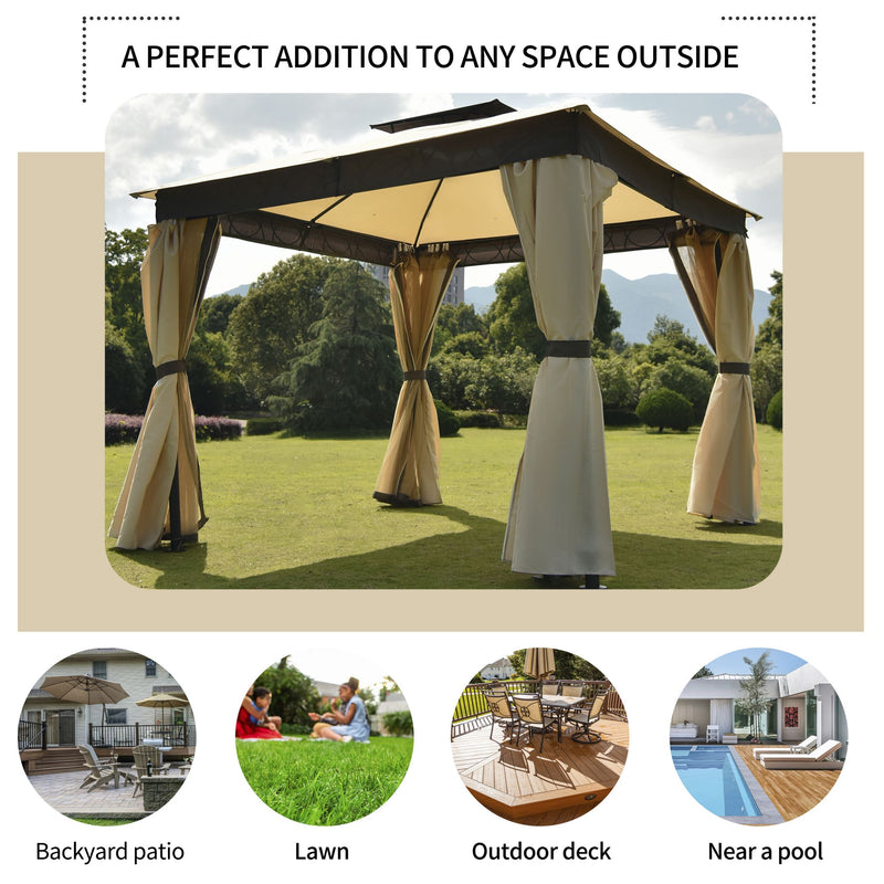 Gazebo Canopy Soft Top Outdoor Patio Gazebo Tent Garden Canopy for Your Yard, Patio, Garden, Outdoor or Party