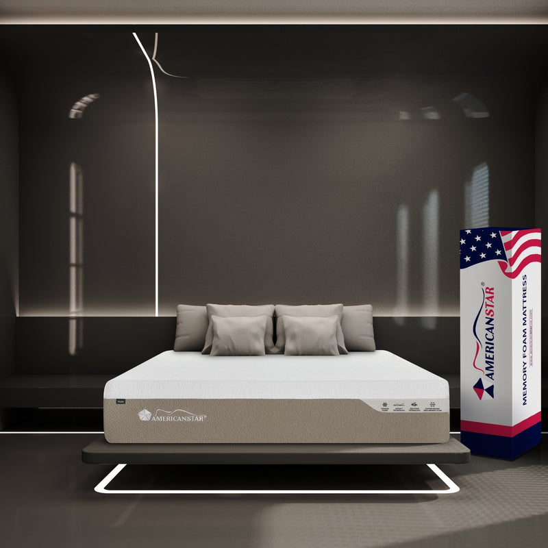 Sweet 12" King Mattress, Copper Infused Moisture Wicking Memory Foam and Silk Like Foam with Ice Feel Cooling Fabric, Plush Foam Core Support, Made in USA