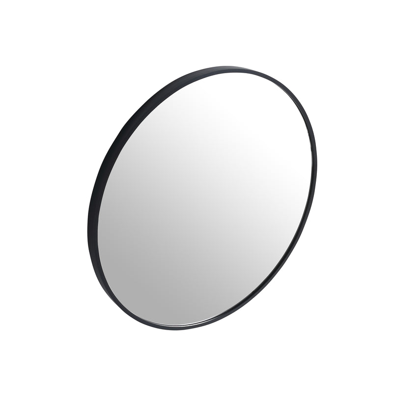 24"  Large Round Black Circular Mirror