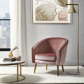 Accent Chair, Velvet & Gold