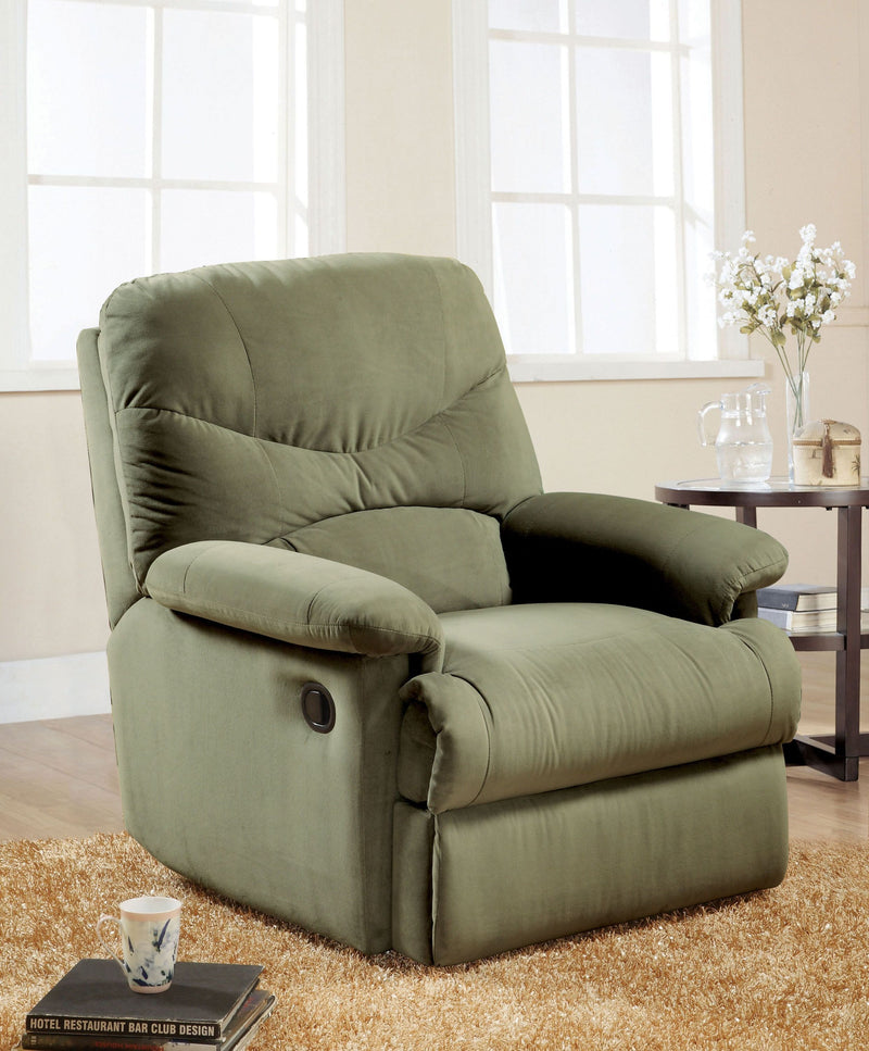 Arcadia Recliner (Motion) in Sage Microfiber