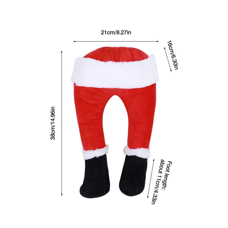 Santa Claus Legs Christmas Tree Decoration Plush Door Decor Santa Claus Elf Leg Christmas Decor For Home Hanging Ornaments