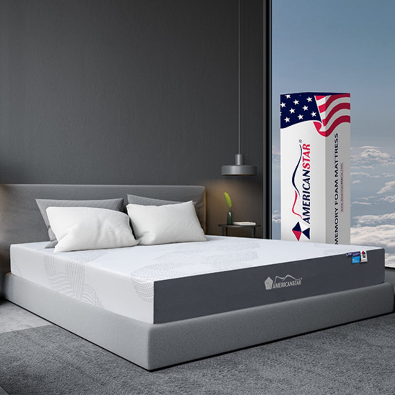 Capella 10" King Mattress, Hole Punch Aero Gel Memory Foam with Plush Foam Core Support, Made in USA