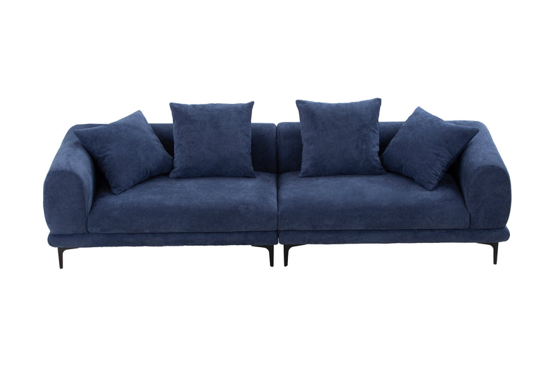 108.3'' Modern Sofa Couch 4-Seater Fabric Sofa for Livingroom Office BLUE