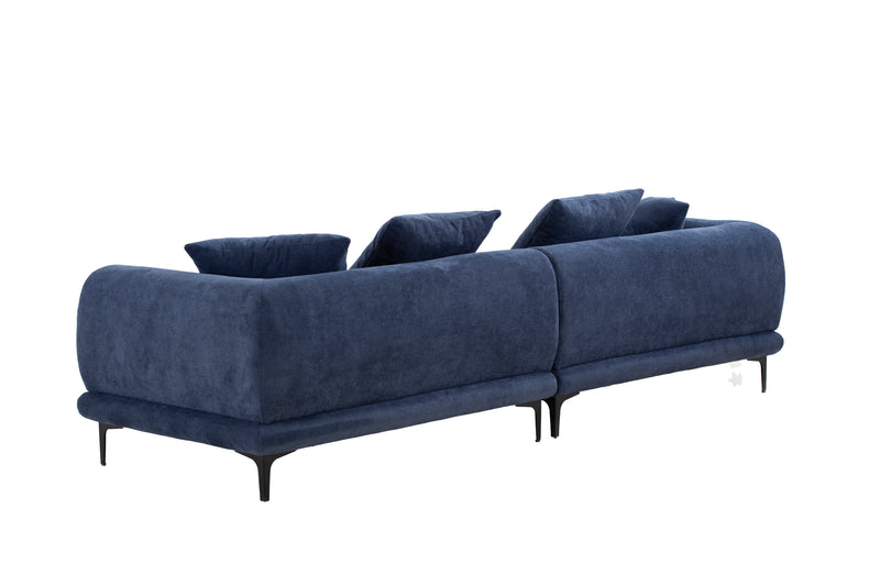 108.3'' Modern Sofa Couch 4-Seater Fabric Sofa for Livingroom Office BLUE