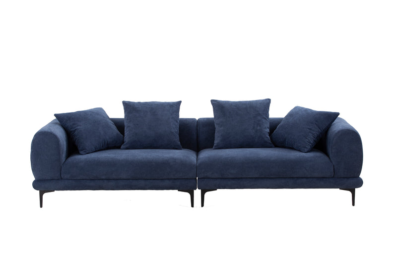 108.3'' Modern Sofa Couch 4-Seater Fabric Sofa for Livingroom Office BLUE