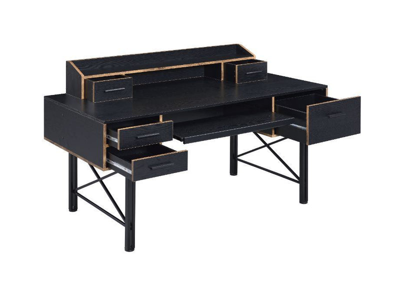 Safea Computer Desk, Black Finish