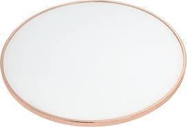 Alivia End Table in Rose Gold & Frosted Glass