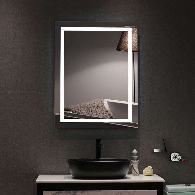 Bathroom LED Vanity Mirror Wall Mounted Makeup Mirror with Light (Horizontal/Vertiacl)