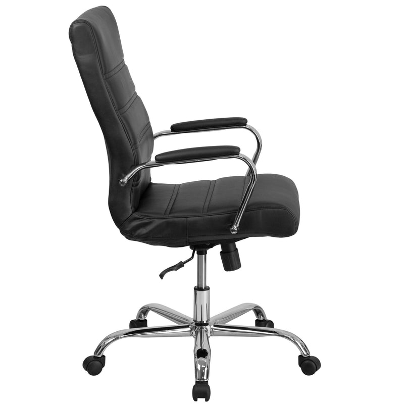 High Back Executive Swivel Office Chair with Metal Frame and Arms