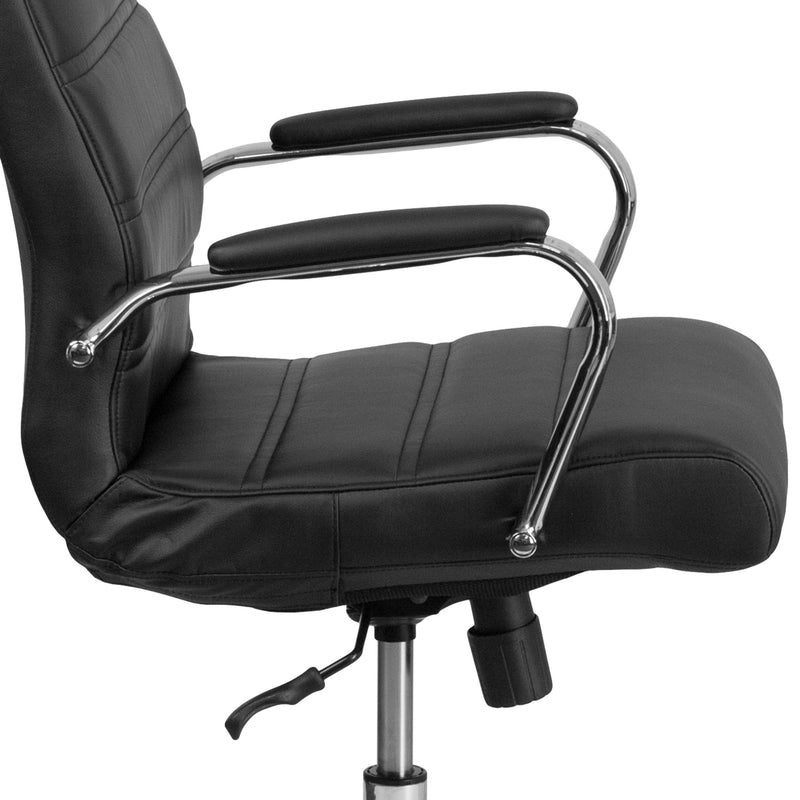 High Back Executive Swivel Office Chair with Metal Frame and Arms