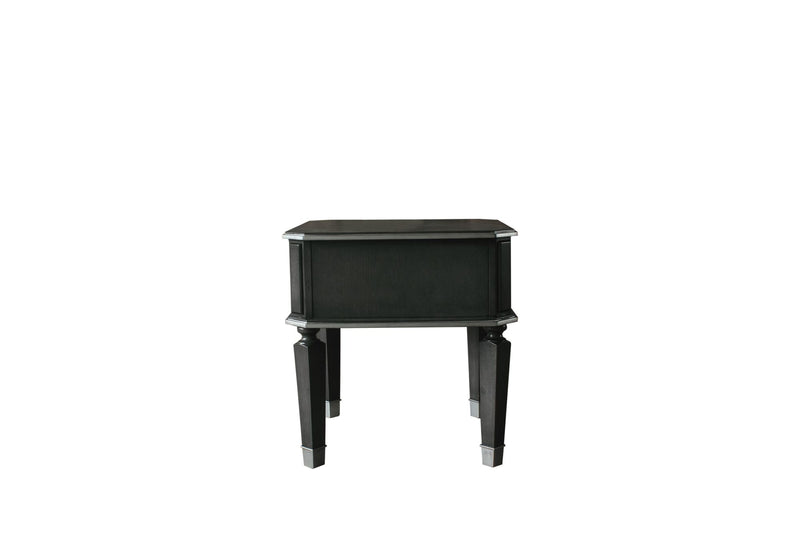 House Beatrice End Table, Charcoal &amp; Light Gray Finish