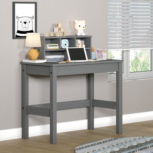 Logan Writing Desk, Gray Finish YF