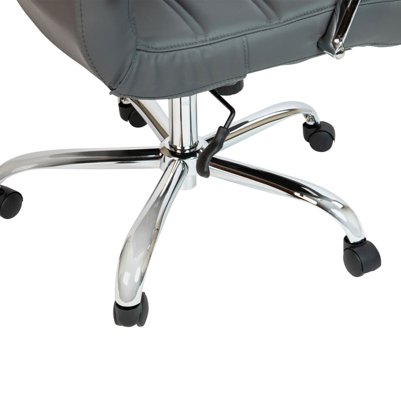 High Back Executive Swivel Office Chair with Metal Frame and Arms