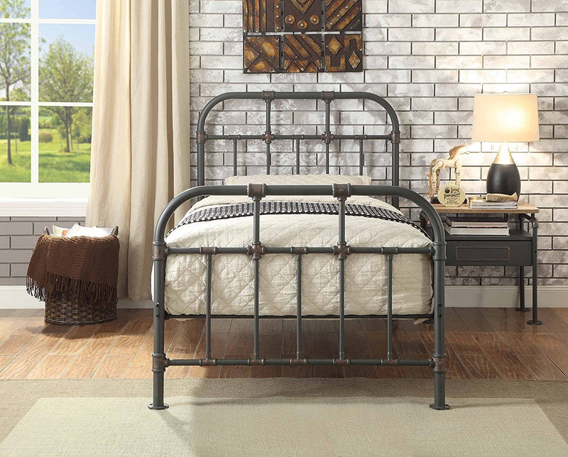 Nicipolis Twin Bed in Sandy Gray