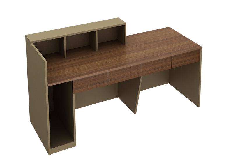 New Style Standard Size Reception Equipment Salon Furniture Office Reception Desk for Receptionist